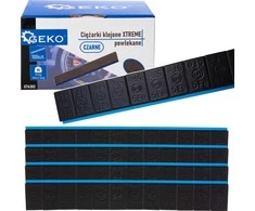 Geko XTREME padengti juodi 12x5g lipni svareliai – 100 juostelių rinkinys (6kg) (4) (Pažeista pakuotė)