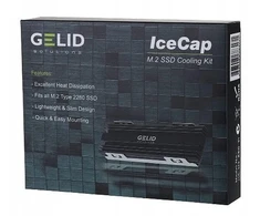 Gelid Solutions „Gelid IceCap M.2 Juodas“ – juodas radiatorius su terminiais įdėklais diskams (HS-M2-SSD-21)