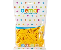 Gemar Balionai pasteliniai tamsiai geltoni, G110, 30 cm, 100 vnt.