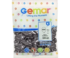 Gemar Chromuoti grafito spalvos balionai, AB50, 13 cm, 100 vnt.