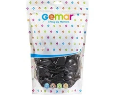 Gemar Juodi pasteliniai balionai, G120, 33 cm, 50 vnt.
