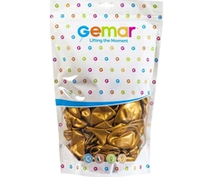 Gemar metaliniai balionai Gold, GM120, 33 cm, 50 vnt.