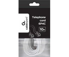 GEMBIRD Telefono laidas 6P4C 10m