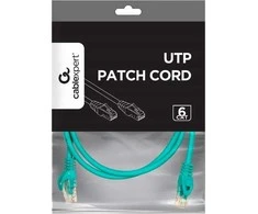 GEMBIRD Patch cord cat.6 UTP 1,5m žalia