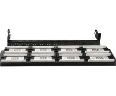 GEMBIRD NPP-C648CM-001 Gembird 19 patch panel 48 port 2U cat.6 su galinio kabelio valdymu, juodas