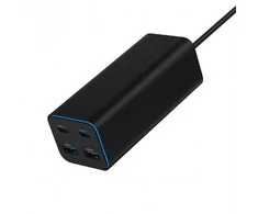 Gembird GaN 4x USB maitinimo šaltinis 100W, juodas