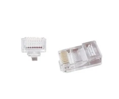GEMBIRD LC-PTU-01/100 Gembird Universalus praėjimo modulinis UTP kištukas 8P8C, 100 vnt., tvirtas ir suvytas