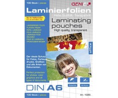 Genie GENIE torby do laminowania 100 A6 - folia