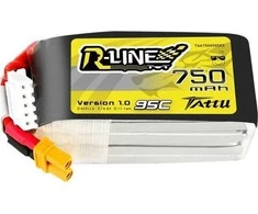 Gens Ace &amp; Tattu Akumuliatorius R-Line 750mAh 14.8V 95C 4S1P JST-XHR