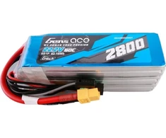 Gens ace G-Tech 2800mAh 22.2V 60C 6S1P Lipo baterijų paketas su XT60 kištuku