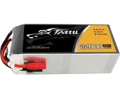 Gens Ace &amp; Tattu Tattu 22000mAh 22.2V 30C 6S1P LiPo AS150 + XT150 akumuliatorius