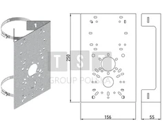 Genway US H-D-BOX Laikiklis stulpui