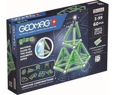 Šviečiantys perdirbti magnetiniai blokeliai 60 vienetų GEOMAG GEO-338