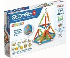 Trefl Supercolor RE magnetiniai blokeliai 60 elementų GEOMAG GEO-384