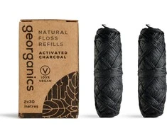 Georganics Dantų siūlai Šaldymas su natūralia anglimi 30mx2