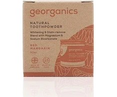 Georganics, dantų valymo milteliai, raudonasis mandarinas, 60 ml