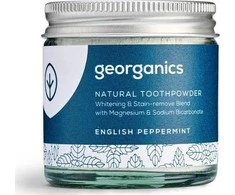 GEorganics, dantų pastos milteliai, angliškų pipirmėčių kvapas, 60 ml
