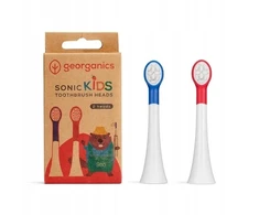 Georganics Georganics, GeoKids, „Sonic“ vaikų šepetėlio keičiamos galvutės, SOFT, 2 vnt.