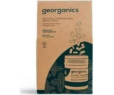 Georganics Natūrali kramtomoji guma, anglų pipirmėtė, 180 dervų