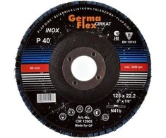 Germaflex Saitron FLAP RATAS METALAS CIRKONIS 125 gr.80 INOX
