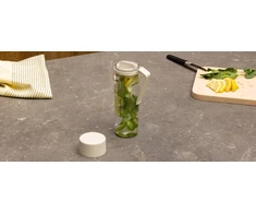 Gertuvė Brabantia Buteliukas na wodę su sitkiem Make &amp; Take 500 ml Soft rusvai gelsvas 240980