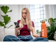 Gertuvė Buteliukas plieninė KiCA Active 500 ml - oranžinė