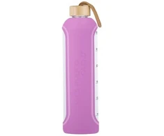 Gertuvė Buteliukas szklana KiCA Hydro Glass 1000 ml - violetinė