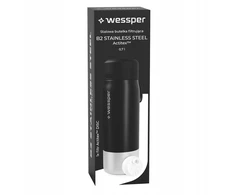 Gertuvė „Wessper B2“ nerūdijančio plieno „Actitex™“ filtro butelis, 700 ml, juodas (WES276-700-BK_K)