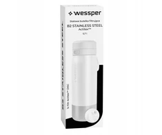 Gertuvė Wessper Buteliukas filtrująca B2 STAINLESS STEEL Actitex™ 700ml Baltas (WES276-700-WH_K)