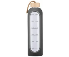 Gertuvė KiCA Buteliukas szklana Hydro Glass 1000 ml - pilka
