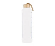 Gertuvė KiCA Hydro stiklinis butelis 1000 ml – baltas
