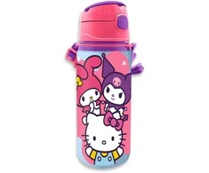 Kids Euroswan - Priedai licencyjne Bidon su paskiem 600ml hello kitty&amp;friend