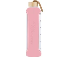 Gertuvė Krups Buteliukas szklana KiCA Hydro Glass 1000 ml - rožinė.