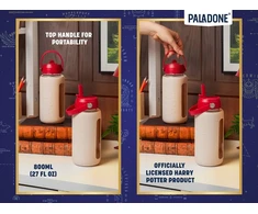Gertuvė Paladone PALADONE Harry Potter Szklana Buteliukas su Silikonowym Dėklas (800 Ml) Hogwarts