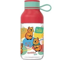 Quokka Ice Kids su dirželiu - Tritan buteliukas 430 ml (Happy Quokka)