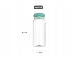 Gertuvė Rosti Mepal Mepal Buteliukas Flip Cap Campus 600 ml Cool Mint 107485090300