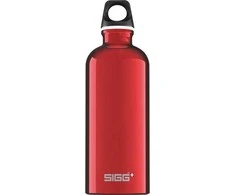 Gertuvė SIGG Alu Drinking Traveller 0.6L, raudona