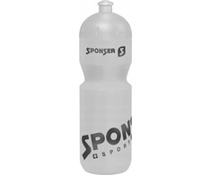 Gertuvė Rėmėjas Bidon SPONSER NET sidabrinis / juodas 750 ml (NAUJAS)