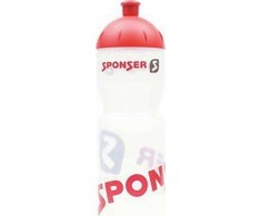 Gertuvė Sponser SPONSER NETTO buteliukas skaidrus baltas / raudonas 750 ml (NAUJIENA)