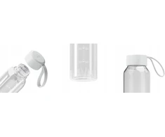 Gertuvė Stiklinis butelis Wessper B1 borosilikatinis 500 ml skaidrus (WES260-500-TR-NEW)
