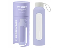 Gertuvė Wessper Stiklinis butelis Wessper B1 borosilikatinis 500 ml levandų (WES260-500-VI-NEW)