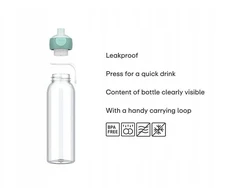 Gertuvė U-grow Buteliukas NA WODĘ CAMPUS 500 ML COOL MINT 107450090300