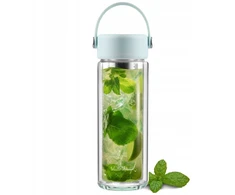 Gertuvė Vialli Design Dvisienis butelis su arbatinuku Fuori 350 ml mėtinė 30190