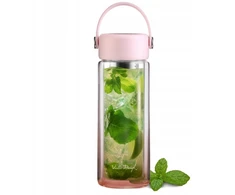 „Vialli Design“ dvisienė gertuvė su užpilu „Fuori“, 350 ml, rožinė, 30206