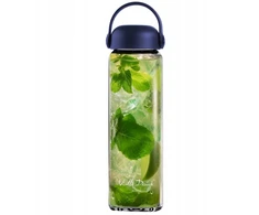 Gertuvė Vialli Design Szklana butelka na wodę Fuori 540 ml tamsiai mėlyna (30244)