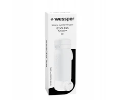 Gertuvė Wessper B2 GLASS Actitex™ filtro butelis, 500 ml, baltas (WES270-500-WH_K)