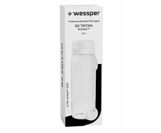 Gertuvė Wessper B2 TRITAN Actitex™ filtro butelis 700 ml, baltas (WES273-700-WH_K)