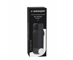 Gertuvė Wessper Buteliukas filtrująca B2 TRITAN Actitex™ 500ml Juodas (WES273-500-BK_K)