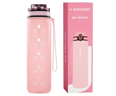 Gertuvė Wessper Buteliukas B4 Tritan 500ml Rožinė (WES262-PK)