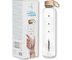 Gertuvė Wessper Wessper „Activemax Crystalline“ 1 l stiklinis motyvacinis butelis
